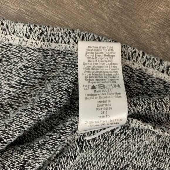 Urban Outfitters Project Social T Top T-shirt Heathered knit V-neck Gray XS - Picture 7 of 16